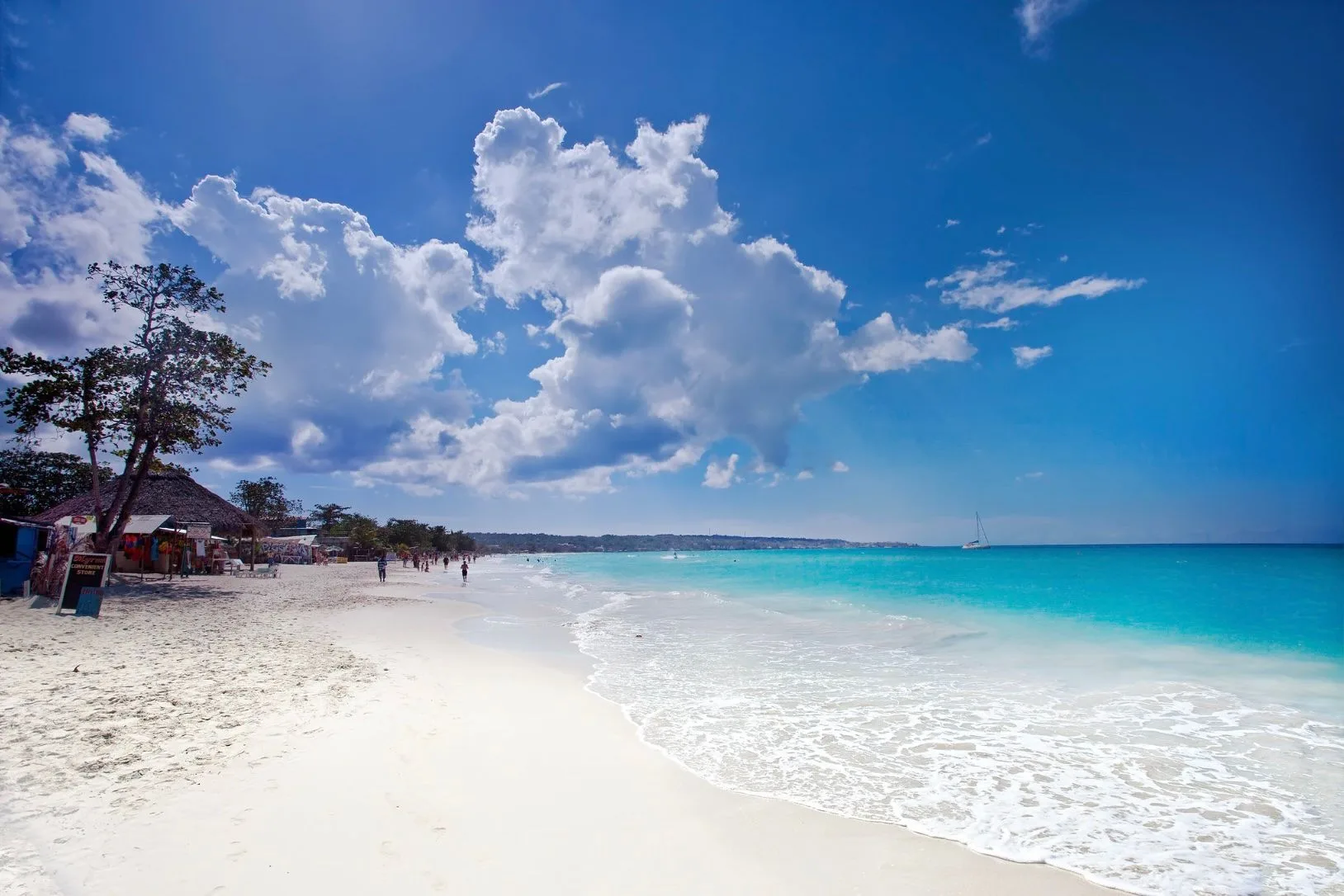 Seven Mile Beach near Negril, Jamaica