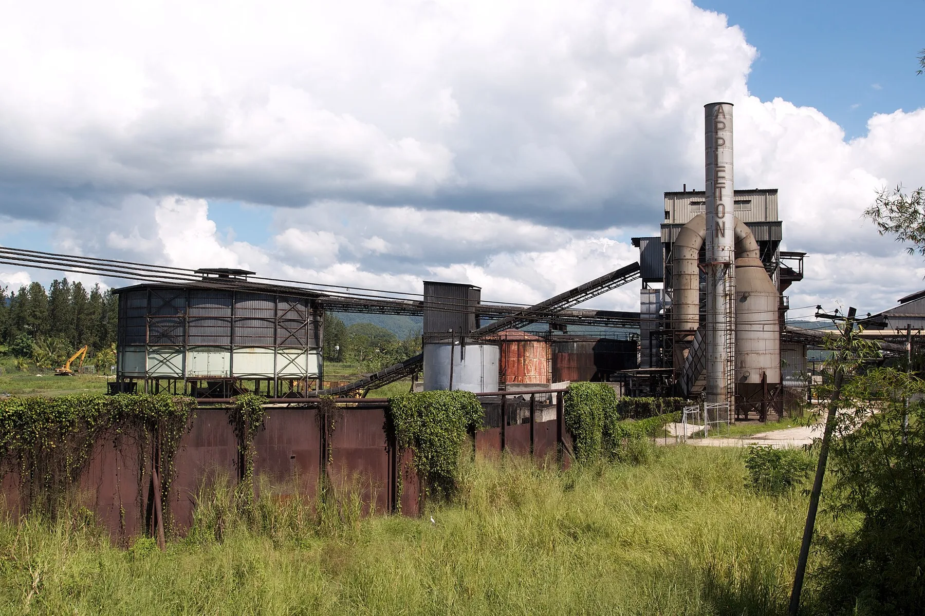 Historic production buildings at Appleton Estate in Jamaica